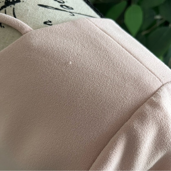 Halston Heritage V-Neck Flounce Sleeve Mini Cocktail Dress Pink Sz 0 - Picture 11 of 16